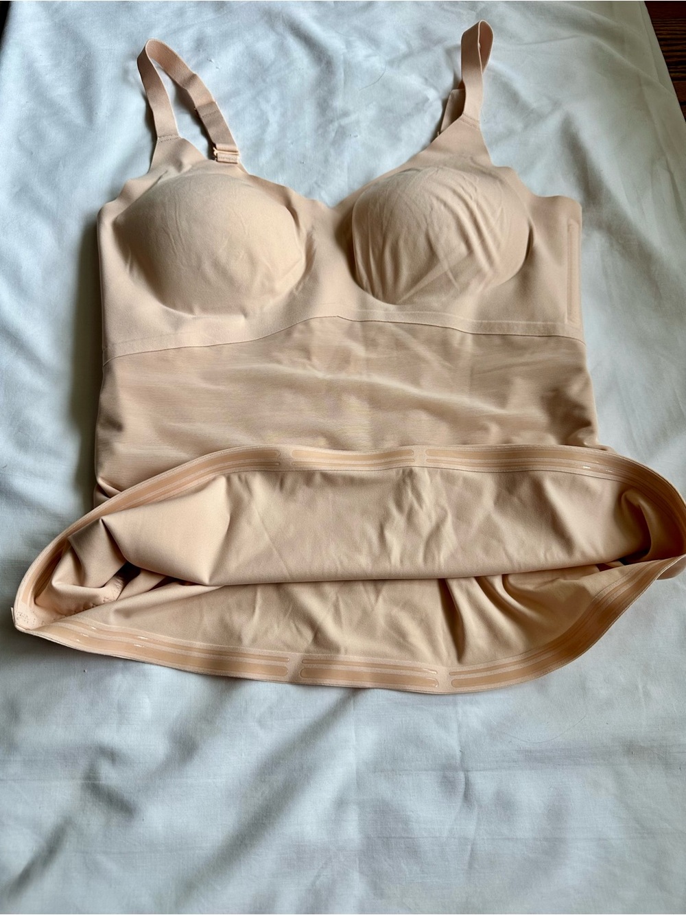 Honeylove Seamless Sculpting Lift Wear Pink Nude Shaping Tank Top Sz L - Picture 8 of 14
